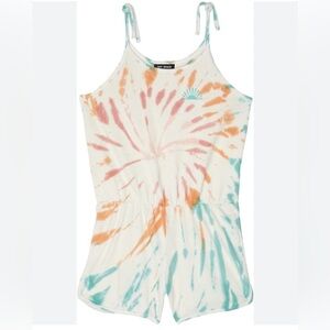 Tiny Whales Girl's Painted Desert Romper size 10